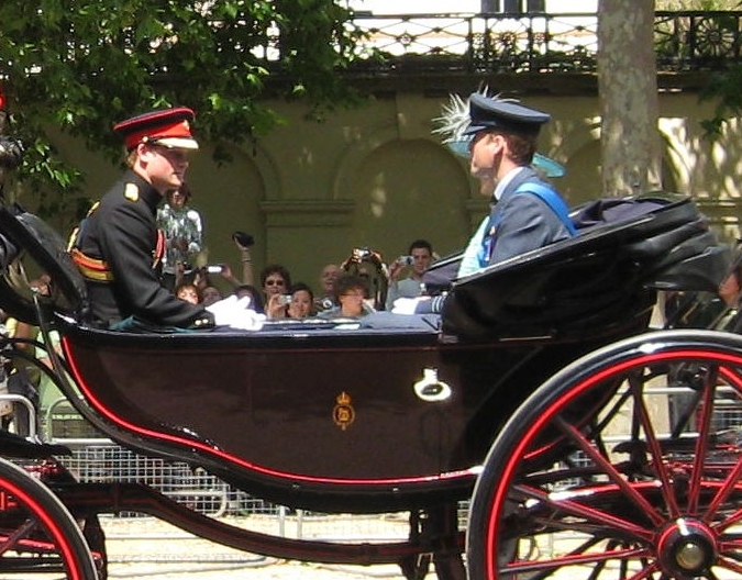 Prinčevi Vilijam i Hari u kraljevskoj kočiji 2009. godine